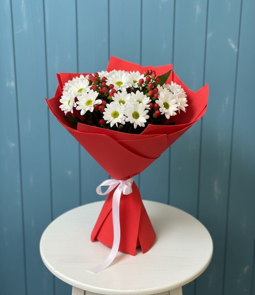 Букет цветов из: Хризантемы в Стромынь