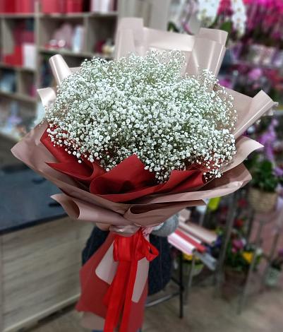 Букет цветов из: Гипсофила в Стромынь