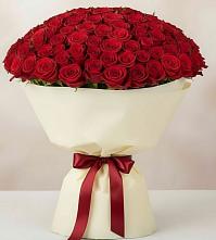 Букет 101 Красная роза Милано в Стромынь