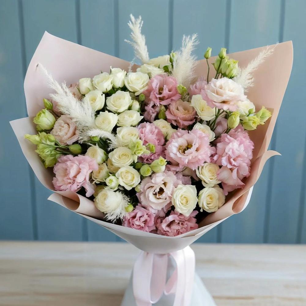 Букет цветов из: Альстромерии и Розы в Стромынь