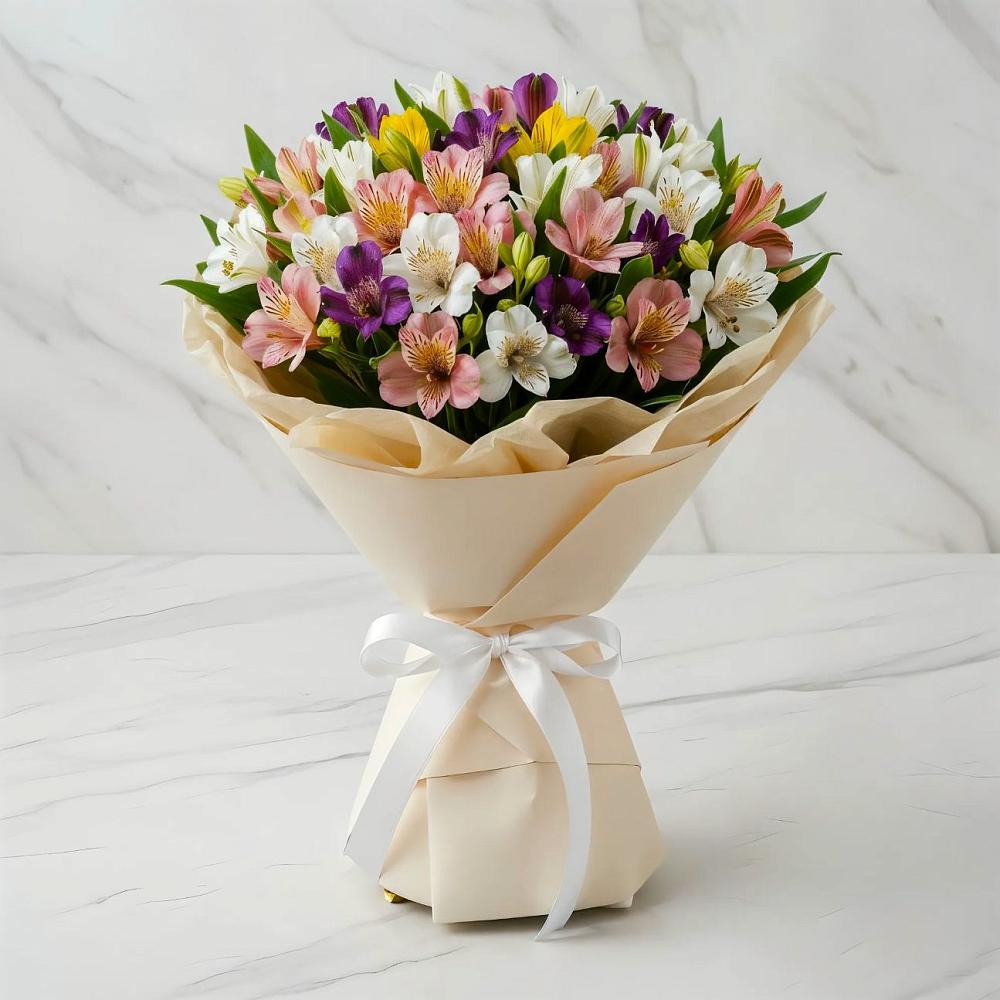 Букет цветов из: Альстромерии в Стромынь