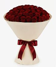 Букет 101 Бордовая роза Блэк Бакарра в Стромынь