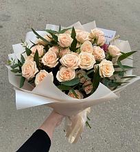 Букет Кремовые розы Латте в Стромынь