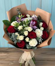 Букет цветов из:  Розы и Альстромерии в Стромынь