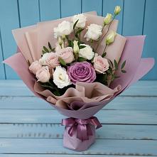 Букет цветов из:  Розы и Лизиантусы #REPLACE_PRED# Стромынь