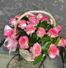 Цветочная композиция из Розы в корзине #REPLACE_PRED# Стромынь